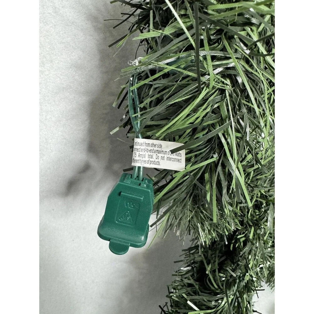 Christmas Star White Lights Greenery Vintage 1990s Old School Christmas